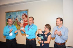 Sjef Taabe, an emergency medical dispatcher with the Netherland’s Regional Ambulance Service Brabant-West Nord, Den Bosh, received the Euro NAVIGATOR 2015 Dispatcher of the Year Award Sjef Taabe, an emergency medical dispatcher with the Netherland’s Regional Ambulance Service Brabant-West Nord, Den Bosh, received the Euro NAVIGATOR 2015 Dispatcher of the Year Award