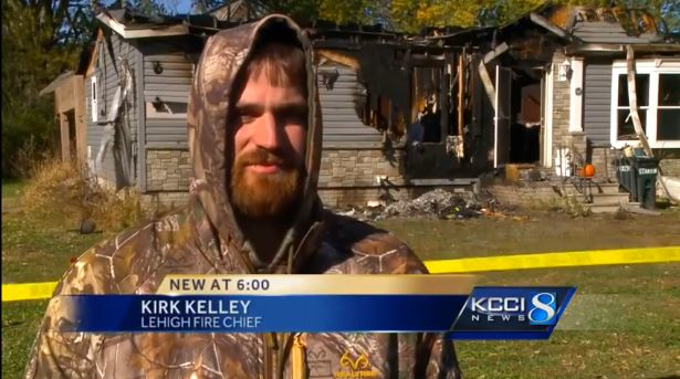 Lehigh Fire Chief Kirk Kelley is the third member of his fire department to lose a home to fire this year.