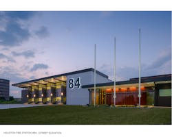 The Gold Award for the Satellite Station Design category was awarded to Houston Fire/EMS Station No. 84, Houston, TX. The architects for the project: BRW Architects, Houston, TX. The Gold Award for the Satellite Station Design category was awarded to Houston Fire/EMS Station No. 84, Houston, TX. The architects for the project: BRW Architects, Houston, TX.