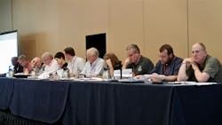 These fire service officials served as jurors for the National Fire Service Research Symposium.
