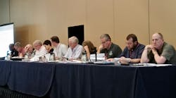 These fire service officials served as jurors for the National Fire Service Research Symposium.