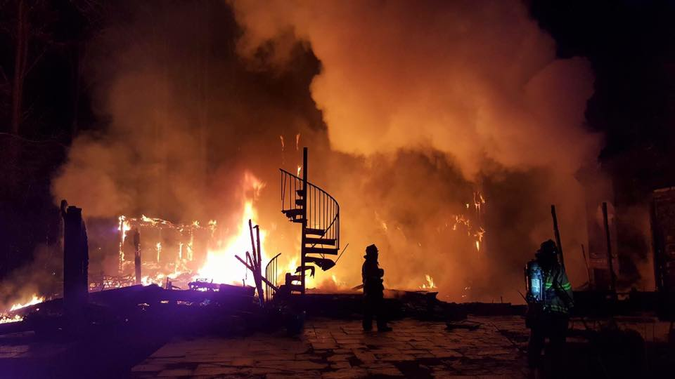 This is what Fairfax County firefighters encountered in Great Falls.