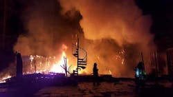 This is what Fairfax County firefighters encountered in Great Falls. This is what Fairfax County firefighters encountered in Great Falls.