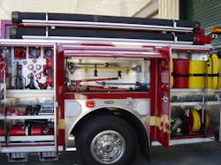 Well organized apparatus help maintain order and calm on firegrounds as firefighters don't have to scramble to find tools when they are most needed. Well organized apparatus help maintain order and calm on firegrounds as firefighters don't have to scramble to find tools when they are most needed.