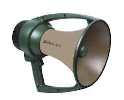 The new Pro Marine Megaphone from AmpliVox is the only fully waterproof and dustproof megaphone made in America. The new Pro Marine Megaphone from AmpliVox is the only fully waterproof and dustproof megaphone made in America.