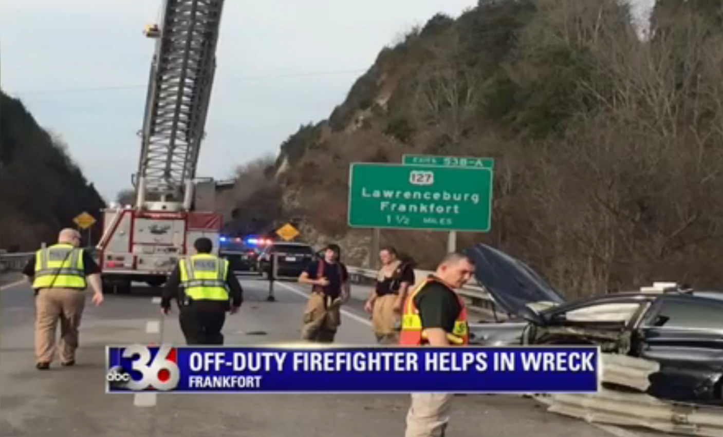 Offduty Ky. Firefighter Helps Save Teens in Wreck Firehouse