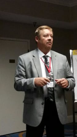 Scottsdale, Ariz., Fire Marshal Jim Ford told attendees that his department has added employees, despite the belief that sprinklers put firefighters out of work. Scottsdale, Ariz., Fire Marshal Jim Ford told attendees that his department has added employees, despite the belief that sprinklers put firefighters out of work.