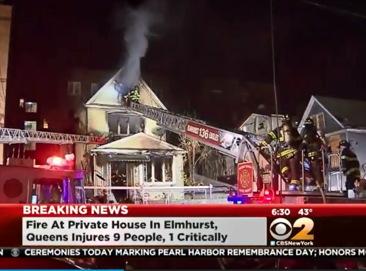 Nine Hurt in Raging Queens, N.Y., House Fire | Firehouse
