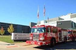 Detroit recently put 10 new pumpers in service to help replace broken down and worn out engines that were long over due for replacement. The fire department got $24.5 million to replace apparatus as part of the city's bankruptcy reorganization. Detroit recently put 10 new pumpers in service to help replace broken down and worn out engines that were long over due for replacement. The fire department got $24.5 million to replace apparatus as part of the city's bankruptcy reorganization.