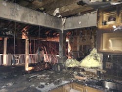 A house in Takoma Park sustained extensive damage. A house in Takoma Park sustained extensive damage.