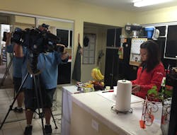 Members of the media were permitted to go back to any of the areas to redo camera shots, conduct demonstrations of their own or do “stand-ups.' Members of the media were permitted to go back to any of the areas to redo camera shots, conduct demonstrations of their own or do “stand-ups.'