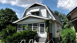 A view of the home to which Dorner and his crew were dispatched—a one-and-a-half-story, early 1900s house. Upon their arrival, there was light smoke drifting from the eaves. A view of the home to which Dorner and his crew were dispatched—a one-and-a-half-story, early 1900s house. Upon their arrival, there was light smoke drifting from the eaves.