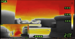 Figure 1: Studies show that a room consisting of modern furnishings reached flashover much faster than a room with the legacy furnishings. Figure 1: Studies show that a room consisting of modern furnishings reached flashover much faster than a room with the legacy furnishings.