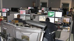 Here a backup center operates at capacity during an evacuation exercise. On normal days it functions as a training facility. Here a backup center operates at capacity during an evacuation exercise. On normal days it functions as a training facility.