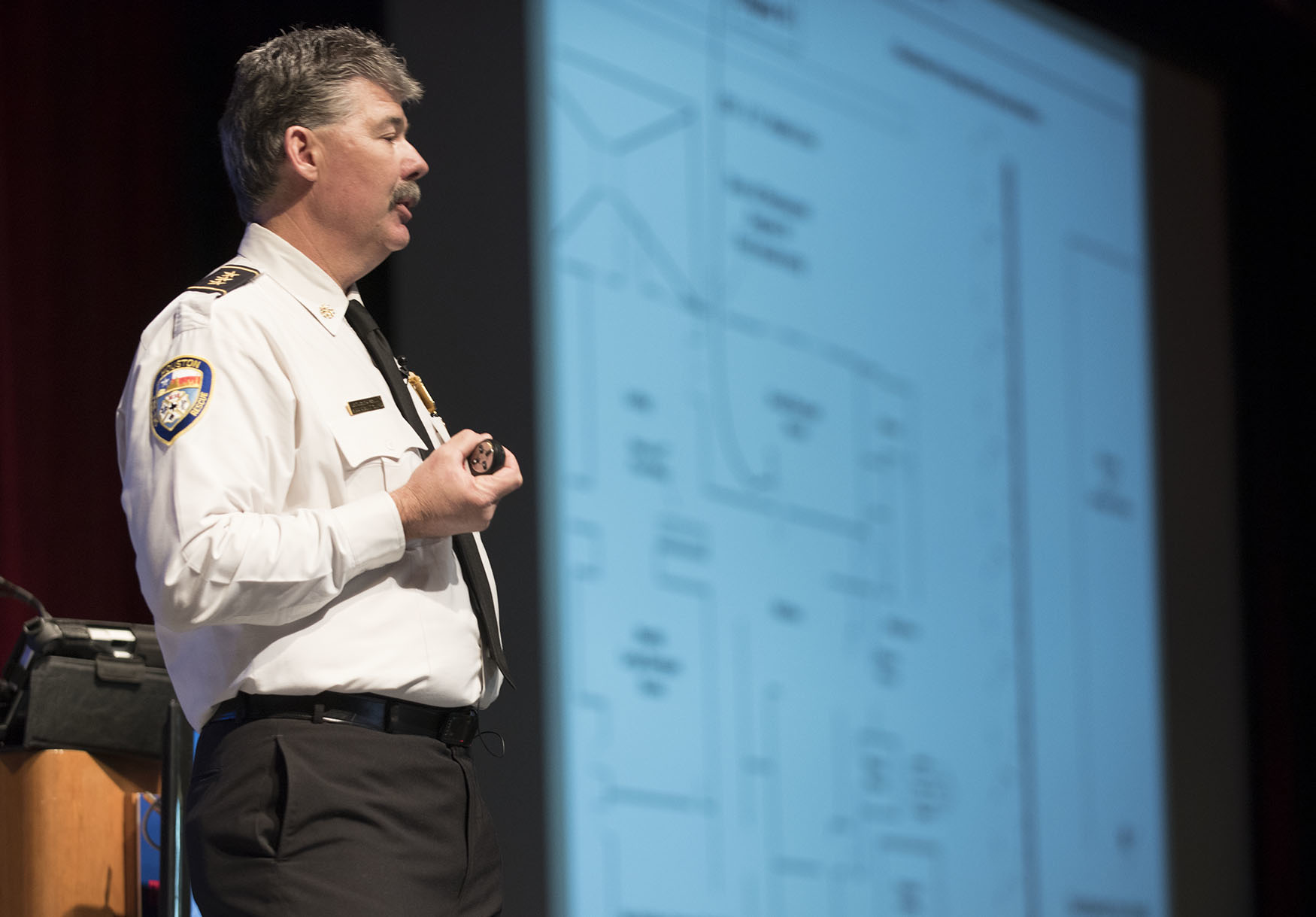 Houston Executive Assistant Chief Richard Mann presents 'Houston's Darkest Day' at Firehouse World.