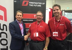 FCSN Founder Michael Dubron (left), Scott Safety Regional Manager Stuart Lovi, and Zone Manager Dustin Becker during the grant presentation. FCSN Founder Michael Dubron (left), Scott Safety Regional Manager Stuart Lovi, and Zone Manager Dustin Becker during the grant presentation.