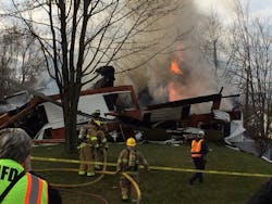 An elderly N.Y. couple escaped injury in a gas blast Tuesday morning. An elderly N.Y. couple escaped injury in a gas blast Tuesday morning.