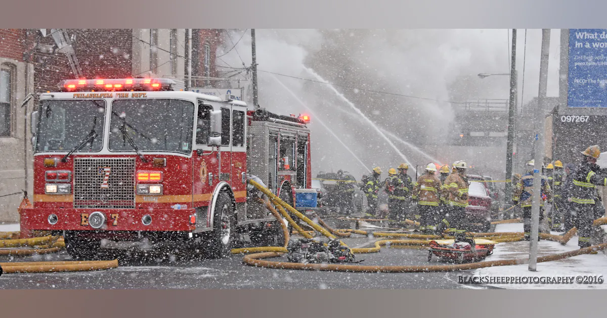 Philly Firewire Six-Alarm Philadelphia Fire Hospitalizes a Firefighter | Firehouse