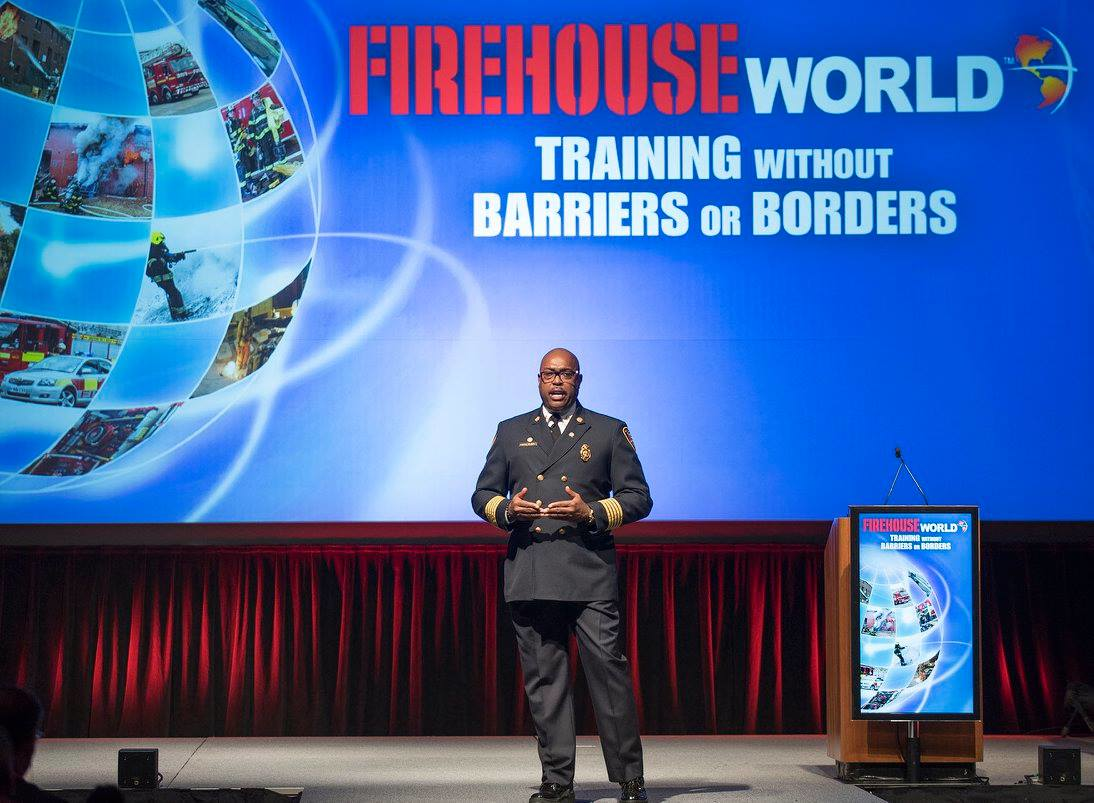 Chief Charles Hood delivered the keynote address at Firehouse World 2016.