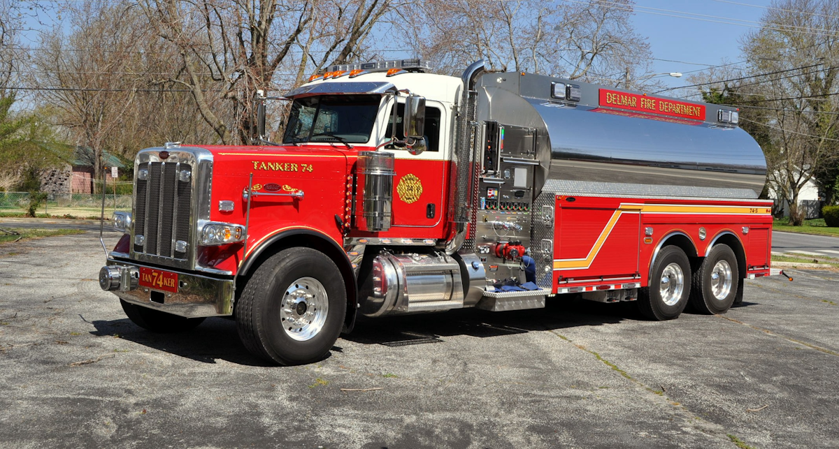 Delmar, Del., Volunteer Fire Co. Gets 4,000-Gallon Tanker Built by 4 ...