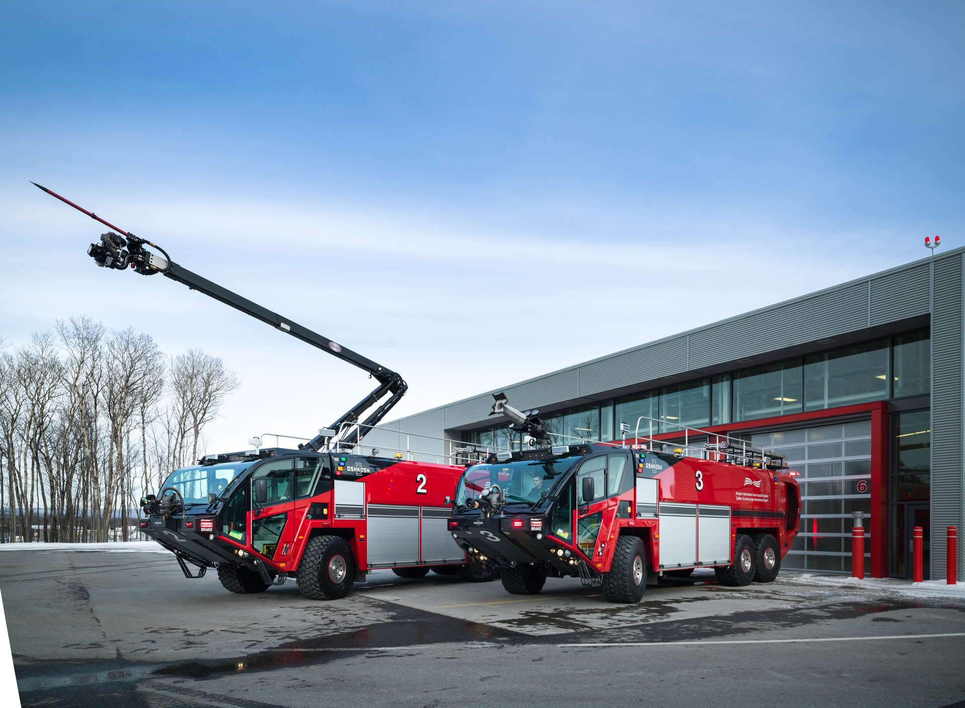 Oshkosh Airport Products LLC has delivered and placed its 300th new generation Oshkosh Striker aircraft rescue and firefighting (ARFF) vehicle into service at Qu&eacute;bec City Jean Lesage International Airport in Quebec, Canada. The delivery (in mid-December) included a Striker 6 X 6 apparatus and a Striker 6 X 6 equipped with the innovative Snozzle high-reach extendable turret (HRET).