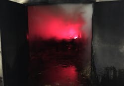 Photo 2: Controlling the exchange of air within the fire building will aid the engine company in accessing the seat of the fire. Changes in flow path can change direction of travel for smoke and heat. Photo 2: Controlling the exchange of air within the fire building will aid the engine company in accessing the seat of the fire. Changes in flow path can change direction of travel for smoke and heat.