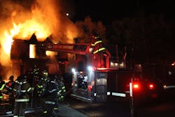 Fire scene on Woodmere Fire scene on Woodmere