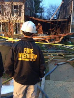 Eight Montgomery County firefighters were injured, one seriously. Eight Montgomery County firefighters were injured, one seriously.