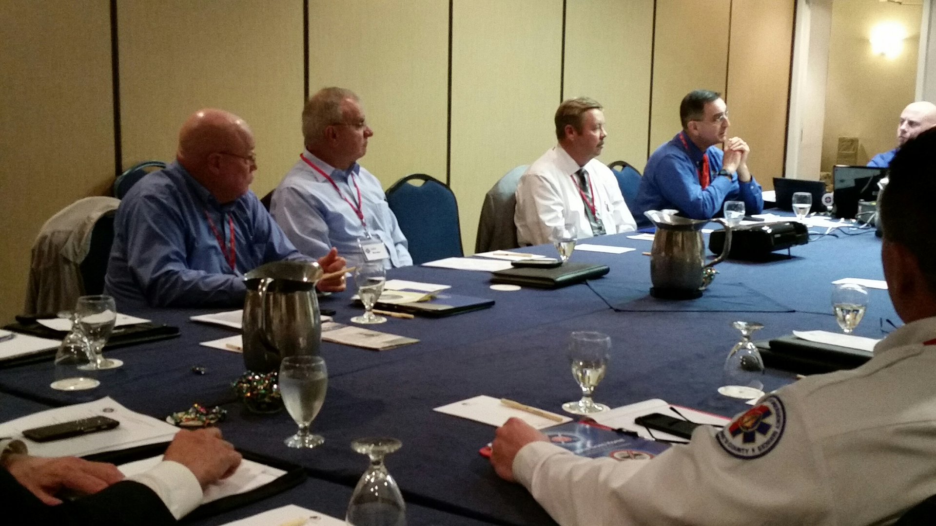 Fire officials discussed fire prevention issues at a recent NFFF event.