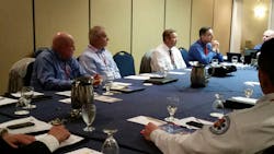 Fire officials discussed fire prevention issues at a recent NFFF event. Fire officials discussed fire prevention issues at a recent NFFF event.