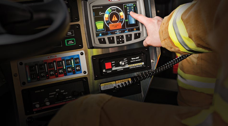 Many of Pierce&apos;s apparatus are equipped with Command Zone systems, which is a control panel with a touch screen. The system allows the user to electronically monitor and operate most apparatus systems.