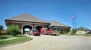 The exterior of Burleson Fire Station 3.
