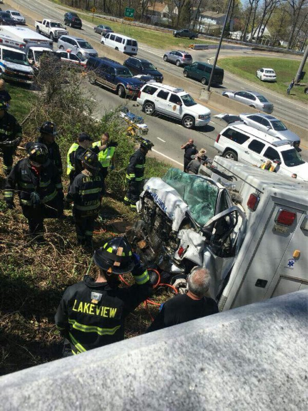 The driver of the Hunter ambulance and the patient were killed, while another EMT was hurt.