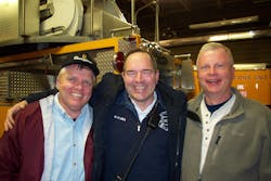 Mike Wilbur (left), Mark McLees and Tom Shand (right)
