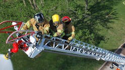 Smeal Fire Apparatus uses steel to construct its full line of aerials including rear-mount straight sticks. Smeal says firefighters should consider tip loads and flow rates rather than construction materials when making purchasing decisions.