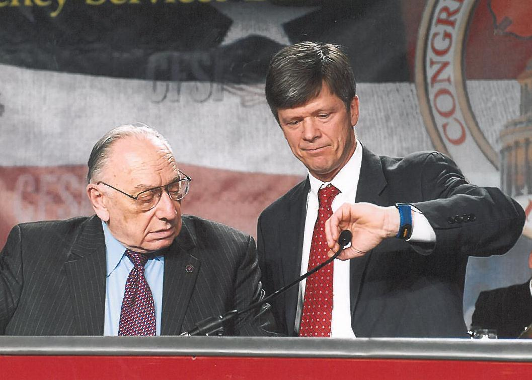 Hal Bruno (left) and Bill Webb