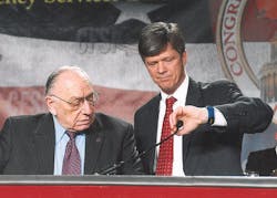 Hal Bruno (left) and Bill Webb Hal Bruno (left) and Bill Webb