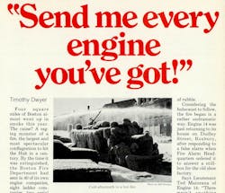 Bill Noonan's photo of the frozen fire engine was published in the charter issue of Firehouse Magazine. Bill Noonan's photo of the frozen fire engine was published in the charter issue of Firehouse Magazine.