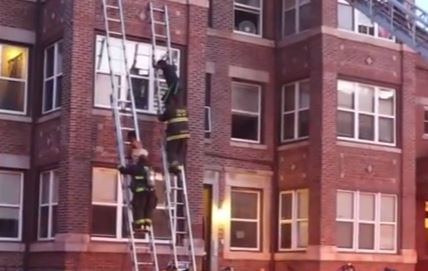 Firefighter Video - Ladder Rescues Made at Chicago Fire | Firehouse