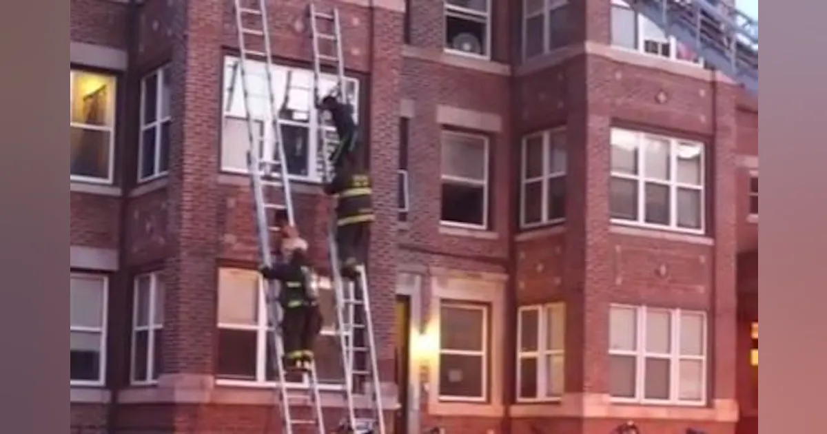 Firefighter Video - Ladder Rescues Made at Chicago Fire | Firehouse