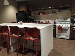 Administrative staff has a separate kitchen and break room. Administrative staff has a separate kitchen and break room.