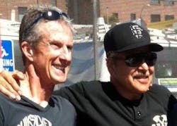 Author Anthony Stefani (left) with Capt. Dan Armenta, who died of Transitional Cell Carcinoma in 2013. Author Anthony Stefani (left) with Capt. Dan Armenta, who died of Transitional Cell Carcinoma in 2013.