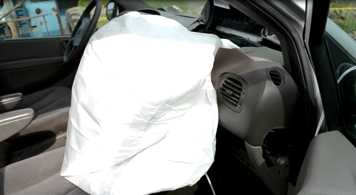 Second Airbag Deploys on DualStage Frontal Airbag Firefighter