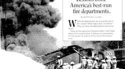 According to the October 1985 issue of Firehouse Magazine, the best-run fire departments in America were Seattle, Miami, Los Angeles City and Palm Beach, FL. That conclusion was based on a research project using the best-selling management book by Thomas Peters and Robert Waterman, “In Search of Excellence: Lessons from America’s Best-Run Companies,” as a research methodology. The study identified the 25 top fire departments in the country, then measured their performance to determine the top performers. According to the October 1985 issue of Firehouse Magazine, the best-run fire departments in America were Seattle, Miami, Los Angeles City and Palm Beach, FL. That conclusion was based on a research project using the best-selling management book by Thomas Peters and Robert Waterman, “In Search of Excellence: Lessons from America’s Best-Run Companies,” as a research methodology. The study identified the 25 top fire departments in the country, then measured their performance to determine the top performers.