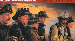 Shortly after 9/11, Webb spoke to Fagan about doing a painting that would pay tribute to all firefighters throughout the nation called into service following 9/11. For the subjects of the painting, Webb selected Lt. David Michaels, City of York, PA; Lt. Mike Cacciola, FDNY; Firefighter Tommi Rucker, District of Columbia Fire and EMS Department; Firefighter James Kirsch, Bergenfield, NJ, Fire Department; Battalion Chief Ben Barksdale, Arlington County, VA, Fire Department; and Chief Steve Kavanaugh, Aetna Hose and Hook, DE. Shortly after 9/11, Webb spoke to Fagan about doing a painting that would pay tribute to all firefighters throughout the nation called into service following 9/11. For the subjects of the painting, Webb selected Lt. David Michaels, City of York, PA; Lt. Mike Cacciola, FDNY; Firefighter Tommi Rucker, District of Columbia Fire and EMS Department; Firefighter James Kirsch, Bergenfield, NJ, Fire Department; Battalion Chief Ben Barksdale, Arlington County, VA, Fire Department; and Chief Steve Kavanaugh, Aetna Hose and Hook, DE.