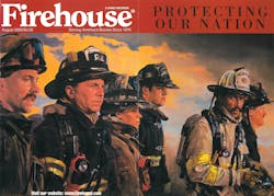 Shortly after 9/11, Webb spoke to Fagan about doing a painting that would pay tribute to all firefighters throughout the nation called into service following 9/11. For the subjects of the painting, Webb selected Lt. David Michaels, City of York, PA; Lt. Mike Cacciola, FDNY; Firefighter Tommi Rucker, District of Columbia Fire and EMS Department; Firefighter James Kirsch, Bergenfield, NJ, Fire Department; Battalion Chief Ben Barksdale, Arlington County, VA, Fire Department; and Chief Steve Kavanaugh, Aetna Hose and Hook, DE. Shortly after 9/11, Webb spoke to Fagan about doing a painting that would pay tribute to all firefighters throughout the nation called into service following 9/11. For the subjects of the painting, Webb selected Lt. David Michaels, City of York, PA; Lt. Mike Cacciola, FDNY; Firefighter Tommi Rucker, District of Columbia Fire and EMS Department; Firefighter James Kirsch, Bergenfield, NJ, Fire Department; Battalion Chief Ben Barksdale, Arlington County, VA, Fire Department; and Chief Steve Kavanaugh, Aetna Hose and Hook, DE.