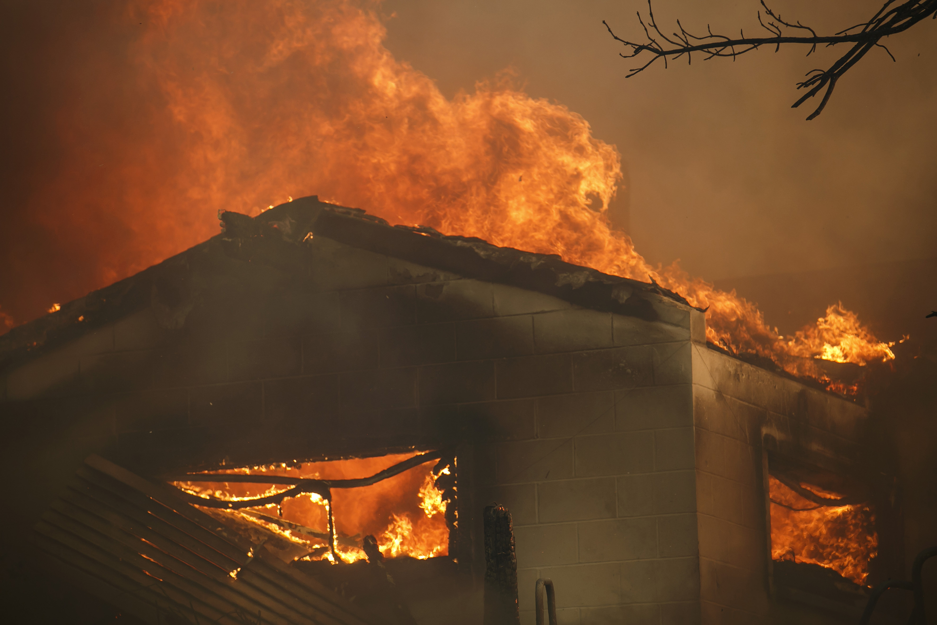 A wildfire burning in Kern County, CA is not controlled.