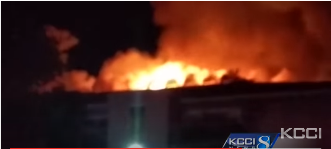 Iowa State University students escaped this fire in Ames.