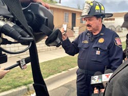 Tim Szymanski on the job. Tim Szymanski on the job.