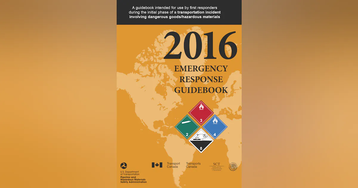 Dot Erg Paper Examples Hazmat Studies: DOT Releases 2016 ERG | Firehouse